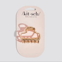 Load image into Gallery viewer, Kitsch Metal Medium Open Shape Puffy Claw Clip - Gold