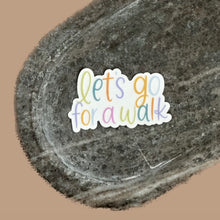 Load image into Gallery viewer, Let’s Go For a Walk Rainbow Sticker