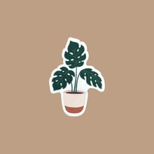 Load image into Gallery viewer, Potted Monstera Sticker