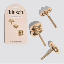 Load image into Gallery viewer, Kitsch Gold Metal Pony Pins - 3pc Set