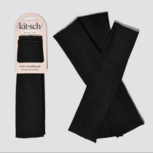 Load image into Gallery viewer, Kitsch Recycled Active Headbands - 3pc Set - Black
