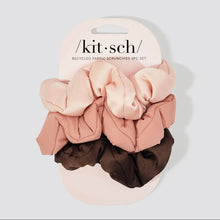 Load image into Gallery viewer, Kitsch Recycled Fabric Cloud Scrunchies - 3pc set - Rosewood
