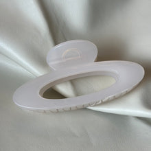 Load image into Gallery viewer, White Oval Large Hair Claw
