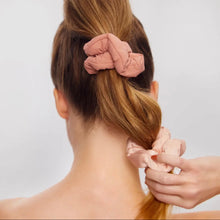 Load image into Gallery viewer, Kitsch Recycled Fabric Cloud Scrunchies - 3pc set - Rosewood
