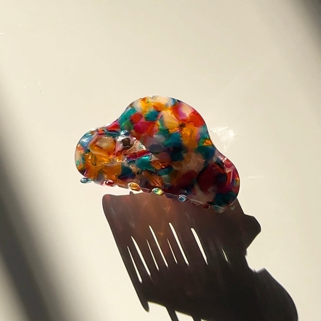 Color Marble Hair Claw
