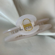 Load image into Gallery viewer, White Oval Large Hair Claw
