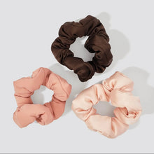 Load image into Gallery viewer, Kitsch Recycled Fabric Cloud Scrunchies - 3pc set - Rosewood
