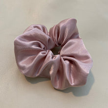 Load image into Gallery viewer, Silky Blush Pink Fluffy Hair Tie
